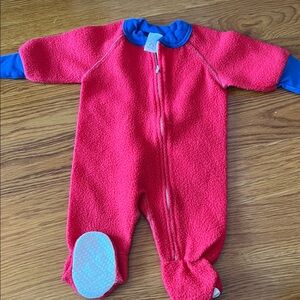 Vintage Gerber Red and Blue baby Footie bunting